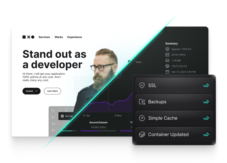 SSL, Backups, Simple Cache and Container Updated.
